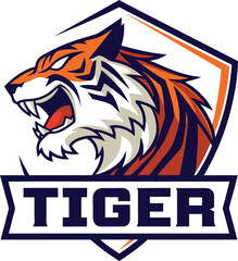 Tiger gaming vector logo desing