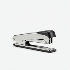 Black stapler isolated on a white background front view