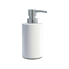 Obraz premium white soap dispenser isolated on transparent white background, clipping path