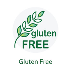 Gluten Free. Icon for products targeting dietary restrictions and clean labels.