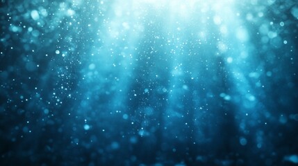 Abstract Blue Sparkle Background With Bright Lights