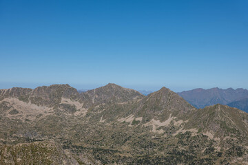 mountain landscape with blue sky