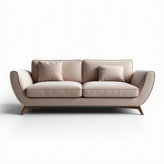 Elegant beige modern sofa with soft cushions, suitable for contemporary living spaces.