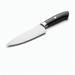 Kitchen knife isolated on a white background. 3d illustration.