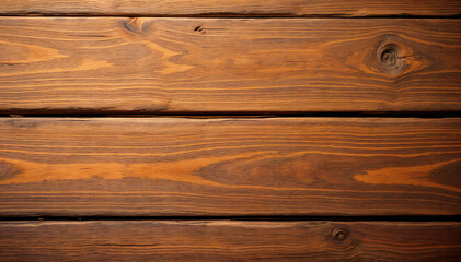 A detailed view of warm wooden planks, showcasing the natural grain and texture of the material. Ideal for background design.