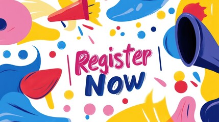 Colorful Registration Announcement