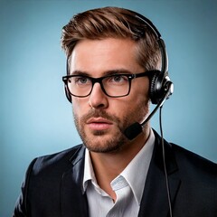 Portrait of a friendly customer service representative smiling during a video conference