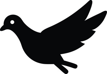 Fototapeta premium Dove vector icon on white background