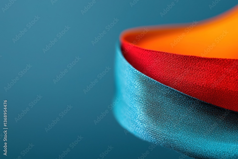 Poster vibrant colors intertwine in a delicate dance of fabric showcasing texture and contrast against a se