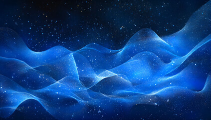 Obraz premium Futuristic Abstract 3D Waves – AI Digital Art.