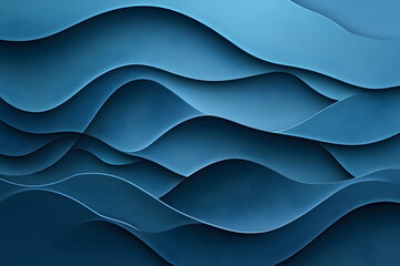 Obraz premium Futuristic Abstract 3D Waves – AI Digital Art.