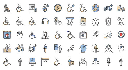 Comprehensive Collection of Accessibility Icons for Inclusive Design
