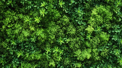 Top view of green moss isolated on a white background