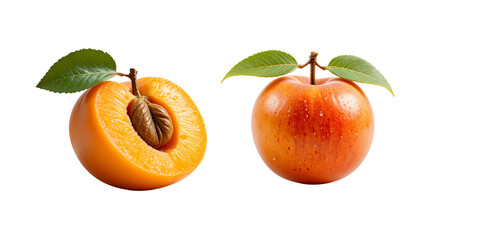 Isolated Peach Transperent White background