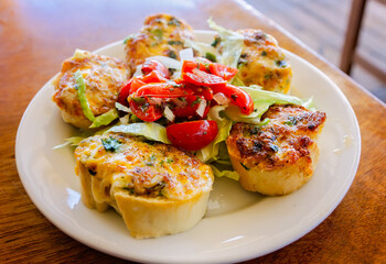 Bruschetta appetizer in Gulf Shores Alabama, Southern travel cuisine