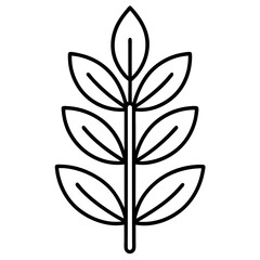 vector illustration of a leaf