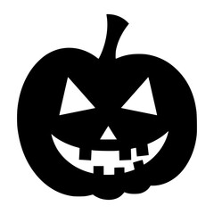 Halloween Jack-o'-Lantern Vector Icon