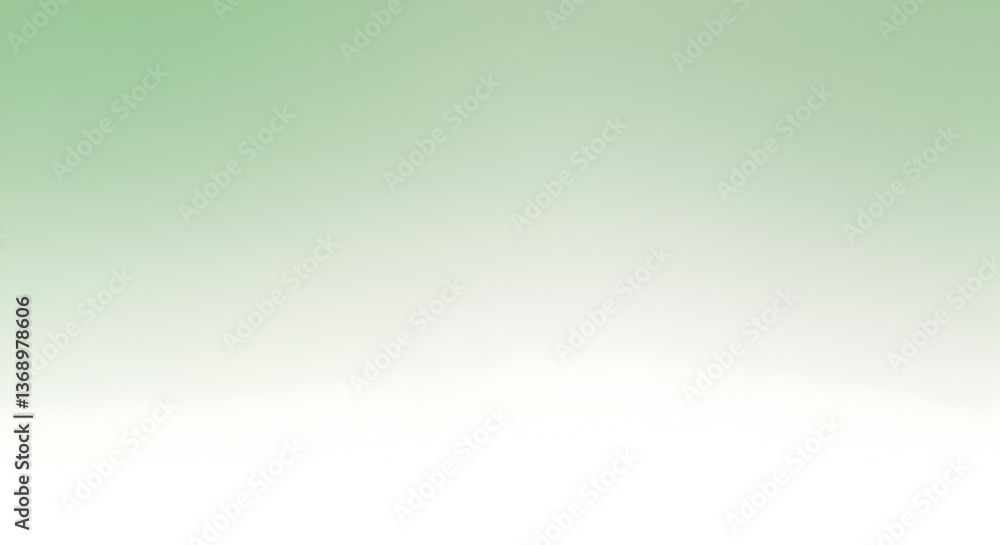 Poster soft gradient background in shades of celadon and white for design use