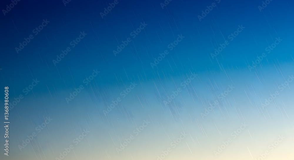 Poster gradient of blue and silver with soft rain streaks overlaying the color transition