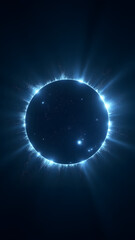 A cyber attack creates an eclipse-like blockage of system access, revealing hidden vulnerabilities along its edges where security countermeasures battle for access.