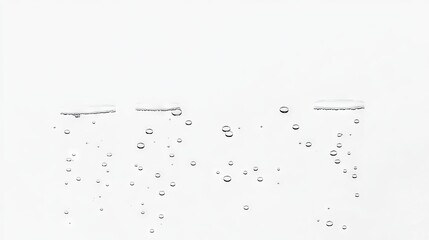 Sparkling Water Bubbles Falling