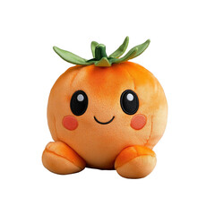 Adorable Orange Plush Toy Happy Fruit Character