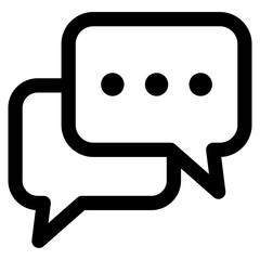 Chat Bubble Icon Element For Design