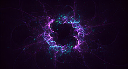 Ethereal Vortex: A mesmerizing digital rendering of swirling plasma energy