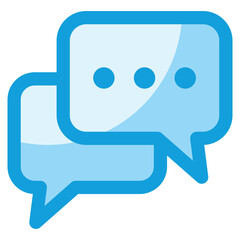 Chat Bubble Icon Element For Design