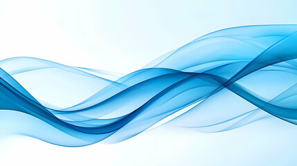 Fototapeta premium Abstract Blue Wave Design Background