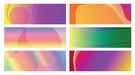 Obraz premium Abstract Colorful Gradient Backgrounds (3)