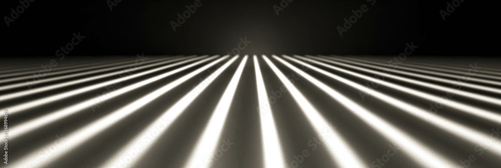 Poster bright, ethereal light beam gracefully illuminating a flat surface in minimalistic serenity