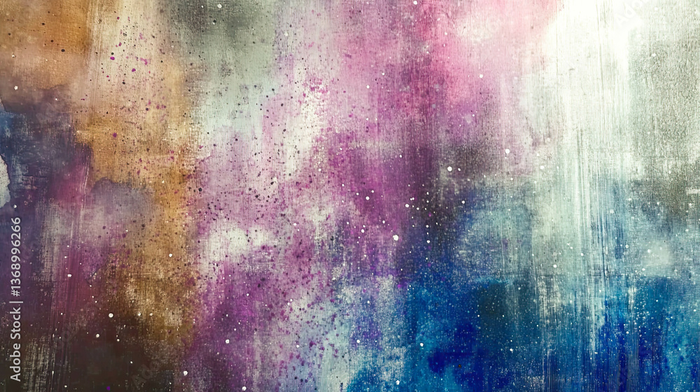 Aufkleber exploring the depths of abstract beauty through layers of color and emotion