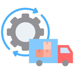 Supply Chain Management Icon