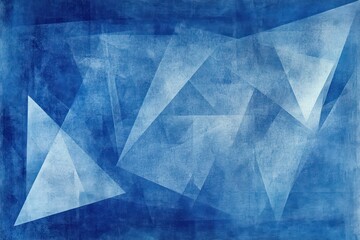 Abstract blue triangle pattern background