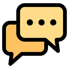 Chat Bubble Icon Element For Design