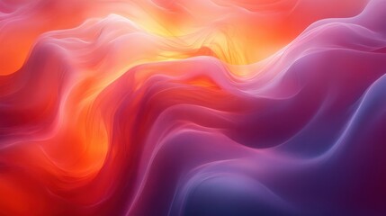 Obraz premium Vibrant Abstract Waves of Colorful Flowing Light Patterns