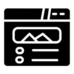 Page Refresh Web  Glyph Icon