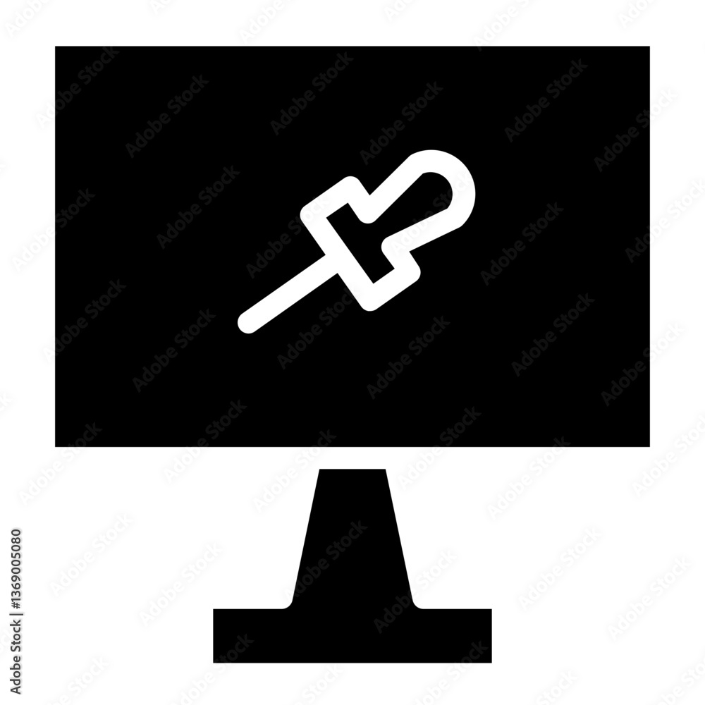 Poster web layout coding glyph icon