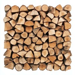 A cozy fireplace with stacked firewood, perfect for warming your home on chilly nights.