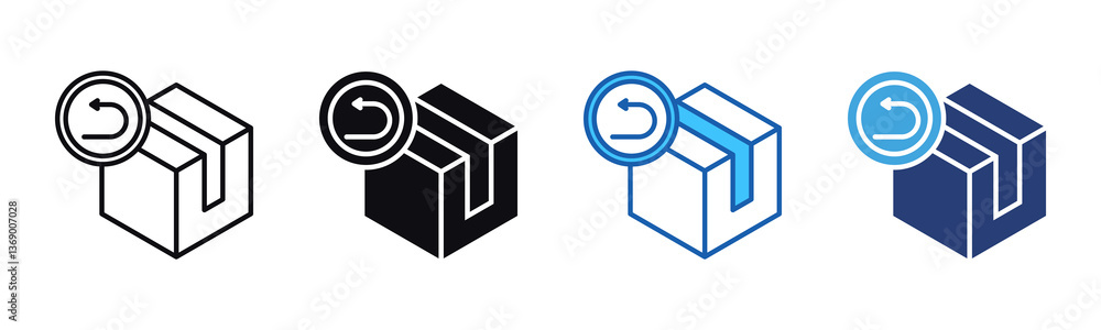 Poster Return icon sheet multiple style collection
