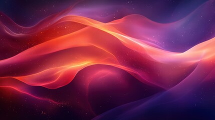 Obraz premium Abstract Wave Patterns with Gradient Colors in Cosmic Background