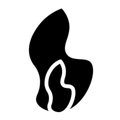 Flame Burn Fire  Glyph Icon