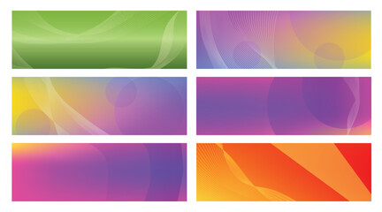 Obraz premium Abstract Colorful Gradient Backgrounds (6)