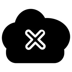 Delete Fail Remove Glyph Icon