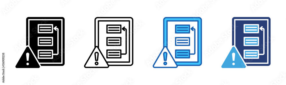 Aufkleber Prioritization icon sheet multiple style collection