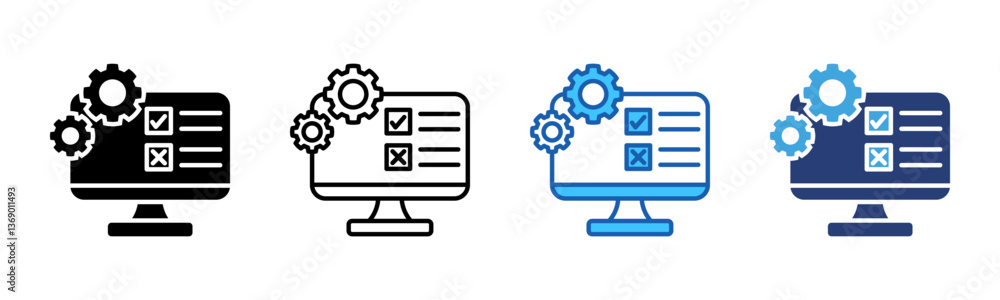 Poster Testing icon sheet multiple style collection