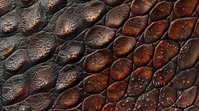 Dinosaur skin texture replicates ancient scales with intricate detail, Ai Generated.