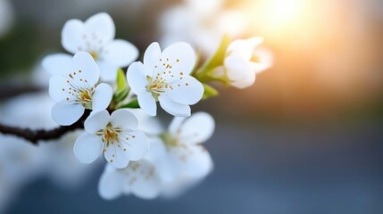 Obraz premium Delicate spring blossoms in soft focus