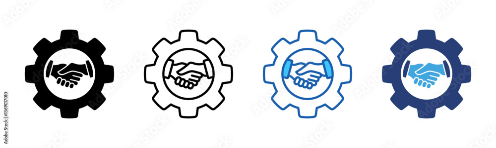 Poster alliance icon sheet multiple style collection